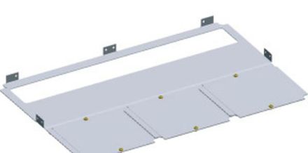 ABB Striebel & John RB26F base plate with flange opening 2-field wide, depth 600 mm, 2CPX046625R9999