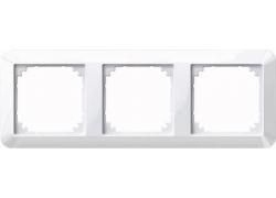 MERTEN 389325 frame 3-way active white glossy 1-M