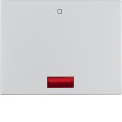 Berker 14177103 rocker with red lens and imprint '0' Alu Berker K.5