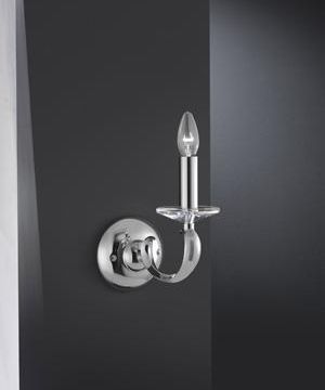 Brumberg 50801020 wall light, chrome E14, 1x40W max.