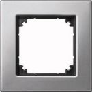 MERTEN 475160 metal frame 1-way platinum silver