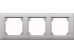 MERTEN 486360 frame 3-way aluminum M-PLAN