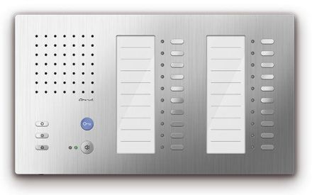 TCS CAI1200-0150 CAI1200 hands-free wall unit silver Carus Adapto Audio indoor station
