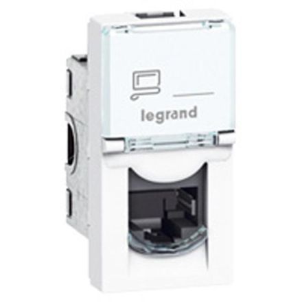Legrand 076561 data socket MOSAIC Cat6 UTP 1mod ws, (white)