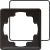 Gira 025147 cover frame 1f (IP21) S-Color Black