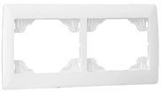 EFAPEL DOUBLE HORIZ FRAME WHITE