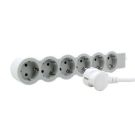 Legrand 694557 flat 6xSD 1.5 mtr.cable ultrawhite/grey power strip