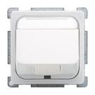 ELSO 206874 central plate angled cable outlet up to 14mm pure white