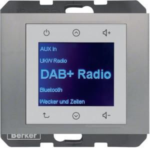 Berker 30847004 UP DAB+ BT Kx stainless steel Radio Touch