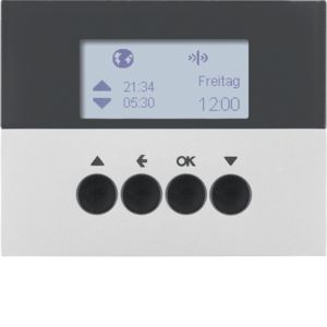 BERKER 85745177 KNX-RF blind timer K.1/K.5 | with display | matt aluminum