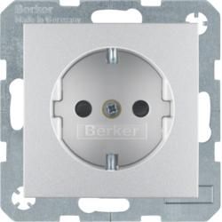 Berker 41231404 SCHUKO socket alu, matt Berker B.7