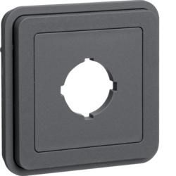 Berker 42913505 insert with plug opening 22 mm Berker W.1 grey matt