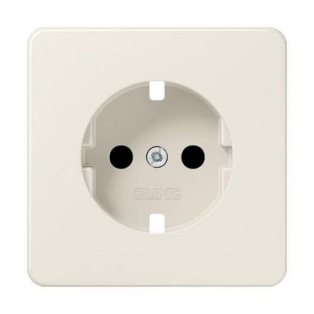 Jung 520ZKIBFPL cover for SCHUKO® sockets, integrated increased contact protection, SAFETY+, thermoplastic, CD series, white