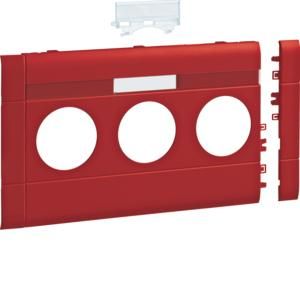 TEHALIT GB120313020 Modular panel 3-way plug label BR 120 red