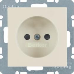 Berker 6167038982 socket without protective contact white, glossy Berker S.1