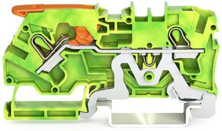 Wago 2104-1207 2.5qmm green-yellow 2-wire through terminal