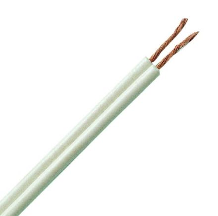 Kopp 151310847 PVC twin cable 2x0.75mm, white, 10m