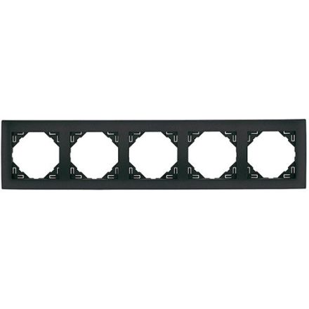EFAPEL FIVE-GANG FRAME GRAY