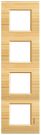 Bticino LNA4802M4LBA Light frame BAMBOO 4x2-mod, (wood)