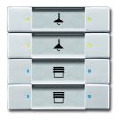 BUSCH-JAEGER 6127/02-83 KNX touch sensor control element | 4-way | aluminum silver