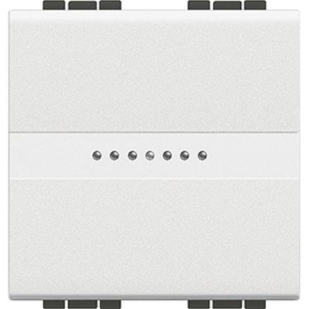 Bticino N4055M2AN button LL circuit 10A 2M white, (white)