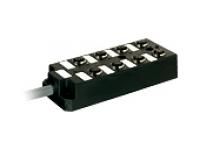 Murrelektronik 27865 plastic 8xM12 4-pin cable fixed passive distributor