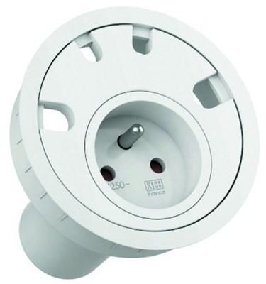 Bachmann 938.102 IP20 socket 1f white with installation and protective cover