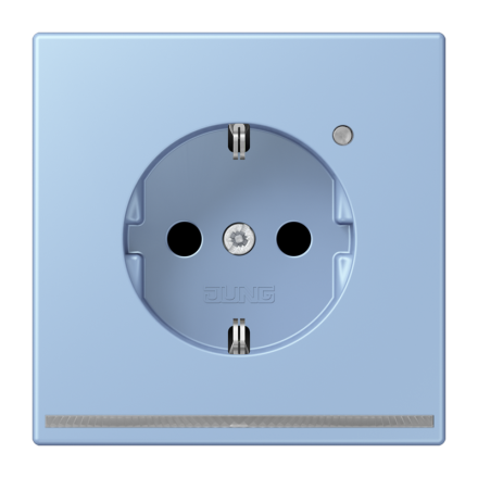 Jung LC1520-OLNW207 SCHUKO socket, 16 A 250 V ~, with LED orientation light, integrated increased contact protection, SAFETY+, LS series, outer mean ( LC32021 )