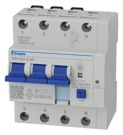 Doepke 09948577 3-pol.+N 32 A 0.1 AC for WP FI/LS combination