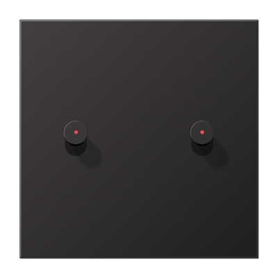 Jung AL12-5KODK01 cover with rocker arm with dome, cone, 1-way, 2 rocker arms, LS 1912 series, dark (painted aluminum)