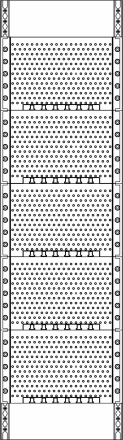 F-TRONIC KX6 telecommunications panel 250x900x210mm