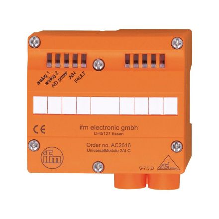 ifm electronic AC2616 Active IP65 2 inputs 4 20mA 2 analogue outputs AS-i module