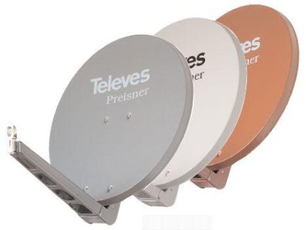 Televes S85QSD-G 85x95cm aluminium professional reflector grey