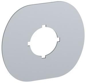 ABB Stotz-Kontakt MA6-1000, label plate 1 mounting position plastic black-silver for plastic, 1SFA611930R1000