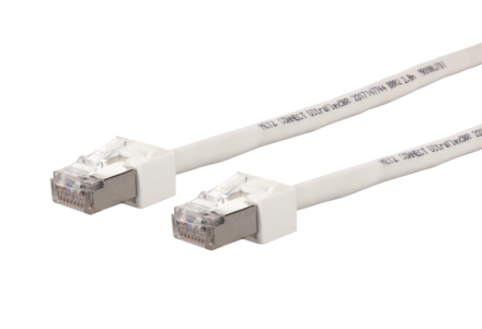 METZ CONNECT 13084U0588-E Ultraflex500 VoIP AWG 26 0.5m white patch cable Cat6A