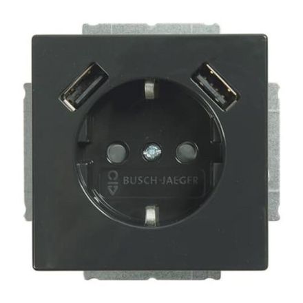Busch-Jaeger 2CKA002011A6267 20 EUCB2USB-81 2x USB double socket SCHUKO