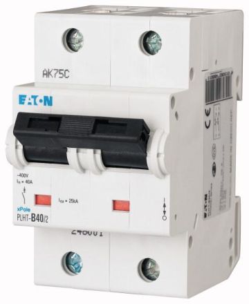 Eaton PLHT-B40/2 circuit breaker, 40A, 2p, B-Char , 248001