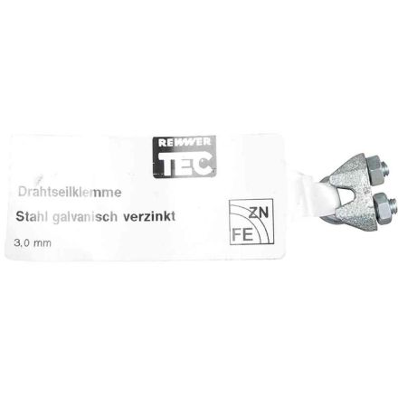 REWWER-TEC 265107 EAN wire rope clamps 3mm galvanized