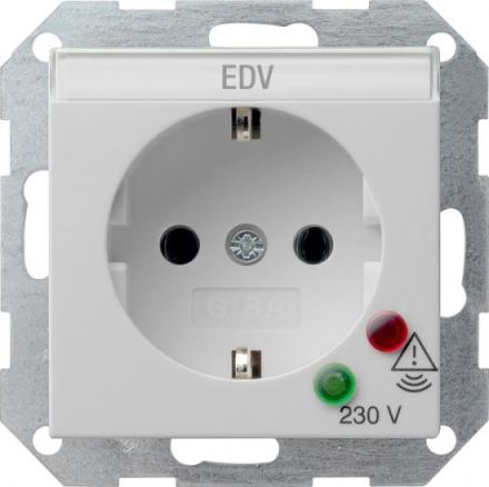 Gira 0451015 ÜSS+BSF Sys 55 grey socket SCHUKO