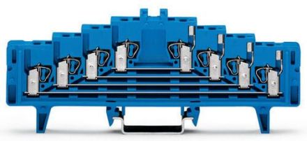Wago 727-234/022-000 terminal block 0.08-1.5qmm 4 levels blue 12A