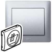 Legrand 771300 speaker cover Hifi 1-way Galea soft aluminium, (aluminium)