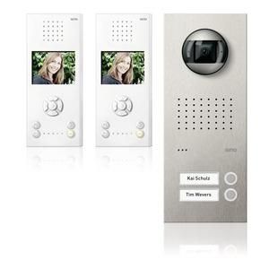 Ritto RGE1819625 Acero pur video set hands-free unit 2 WE, stainless steel/white