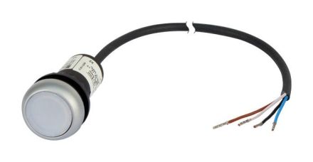 Eaton C22-DRL-W-K10-24-P62 white illuminated pushbutton, 185592