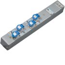 Hager ZAH004L power strip 4xCEE 16A 3-pole 160x100x710