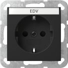 Gira 4462005 BSF+SH System 55 sw with SCHUKO socket