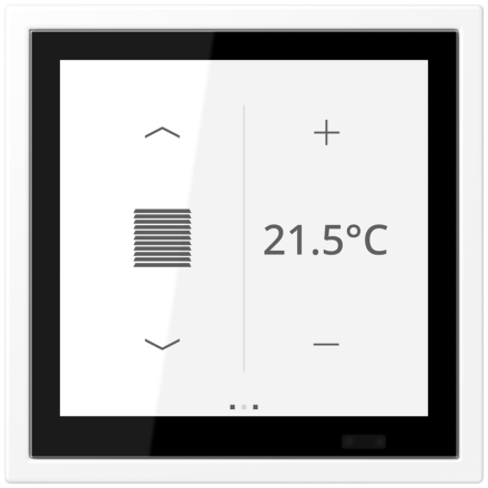 JUNG LSZ459BFD1SWWM KNX room controller LS TOUCH | LS ZERO | snow white matt