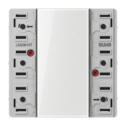 JUNG LS52931ST KNX pushbutton module F50 LS | 3-fold, universal, secure