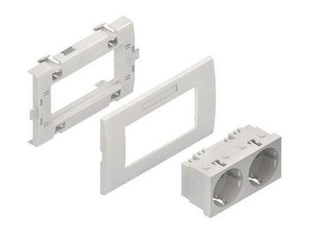 Kleinhuis KES-2.3.15 red for BU65 double socket unit