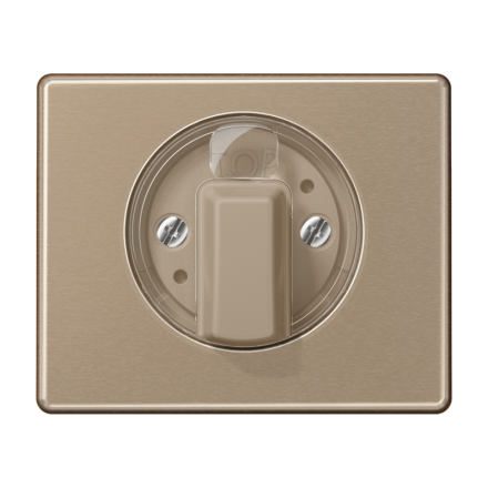 Jung SL1541GB cover for rotary switch, painted aluminium, SL series, gold-bronze