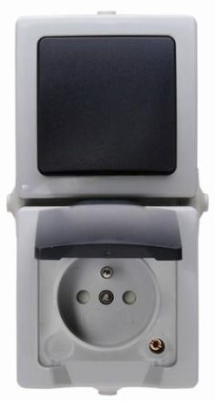 Kopp 136856005 NAUTIC IP44 grey surface-mounted housing